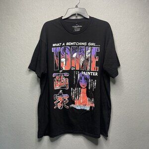 Junji Ito Collection Tomie Graphic T-Shirt 2X Black Cotton Anime Horror Art
